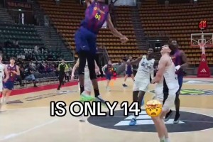 这是14岁？身高2米11的巴萨前锋穆罕默德！模板字母哥？